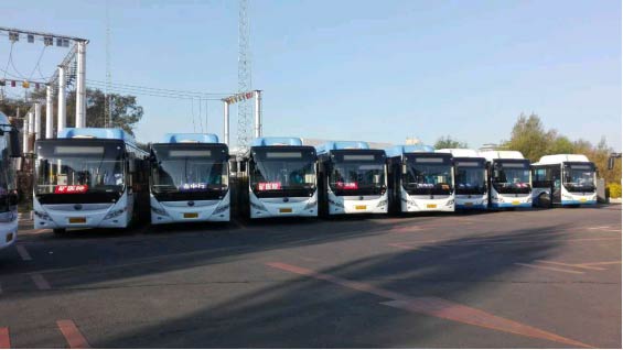 松原公交首批146辆宇通新能源客车投入使用 -