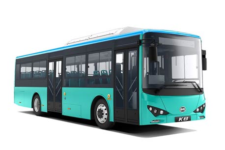 比亚迪K8纯电动巴士